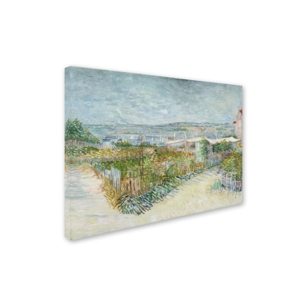 Van Gogh 'Montmartre Behind The Moulin De La Galette' Canvas Art,35x47